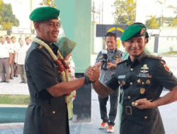 Ratusan Personel Ikuti Acara Tradisi Lepas Sambut Dandim 0812 Lamongan
