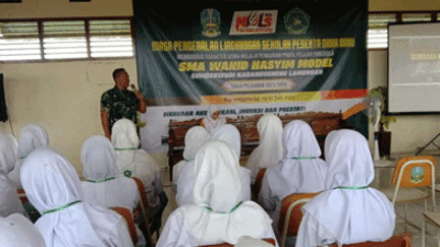 MPLS Siswa, Danramil 0812/15 Karanggeneng, Lamongan Berikan Wawasan Kebangsaan