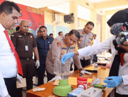 Polres Loteng Musnahkan Barang Bukti Hasil Ungkap Kasus dari April – Juni Tahun 2023