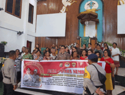 Sat Binmas Polresta Jayapura Kota Gelar Para-Para Numbay Bersama Jemaat Imanuel Apo