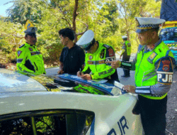 Operasi Patuh Agung 2023, Polres Jembrana Tindak Pelanggar di Jalur Pelabuhan Gilimanuk