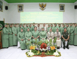 Sertijab Ketua Persit KCK Cabang XXVII Kodim 0812/Lamongan