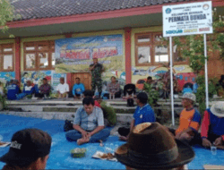 Jelang Panen Raya, Danramil 0812/16, Petani Brumbun dan Forkopimcam Gelar Tasyukuran