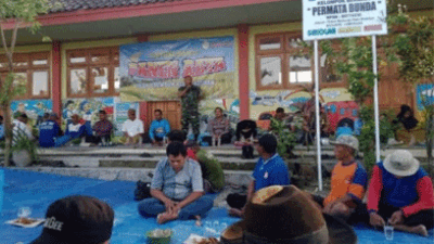 Jelang Panen Raya, Danramil 0812/16, Petani Brumbun dan Forkopimcam Gelar Tasyukuran