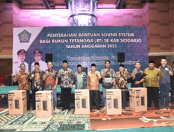 Sebanyak 8.820 RT di Sidoarjo Terima Bantuan Sound System