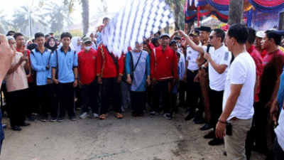 Wakil Bupati Lampung Utara, Ardian Saputra Menghadiri serta Ikut Meriahkan Jalan sehat