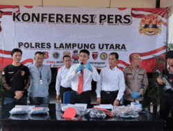 HUT ke 78 RI, Polres Lampung Utara Ungkap Sembilan Kasus Menonjol, 12 Pelaku Diamankan