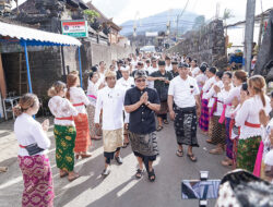 Bupati Giri Prasta Hadiri Karya Atma Wedana di Desa Adat Kembang Merta Baturiti