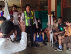 Satlantas Polresta Jayapura Kota Ajak Pelajar Jadi Pelopor Keselamatan Berlalu Lintas