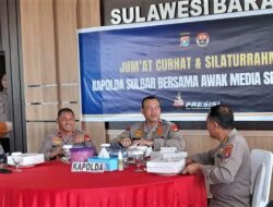 Jumat Curhat Sekaligus Silaturahmi dengan Wartawan, Kapolda Sulbar Paparkan Gambaran Kamtibmas