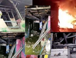 3 Rumah dan 3 Motor Hangus Terbakar di Jalan Kenjeran