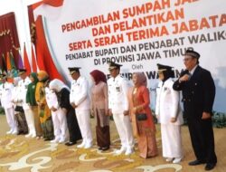 Gubernur Jatim Lantik 11 Pj Bupati dan 1 Pj Wali Kota