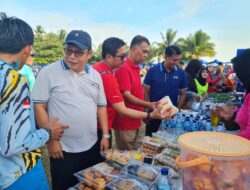 Bantu Masyarakat Natuna, TNI AU Gelar Bazar Sembako Murah di Lanud RSA