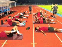 Timnas Indonesia U-24 Jalani Latihan Pemulihan di Huangzhou