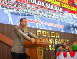 Kapolda Sulbar Membuka Giat Latihan Pra Operasi Mantap Brata