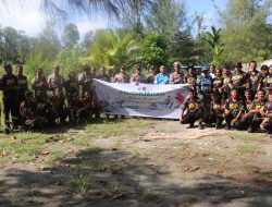 Sambut HUT Ke-72 Humas Polri, Humas Polresta Gandeng Wartawan Lakukan Penghijauan