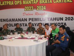 Komunikasi dan Kerja Sama Jadi Penegasan Kapolresta Jayapura Kota Saat Gelar TFG Hadapi Pemilu