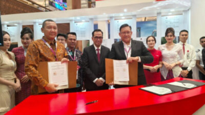 Hari Perhubungan Nasional 2023, MoU PT Garut Makmur Perkasa – Lion Air Grup – PT Batam Aero Technic