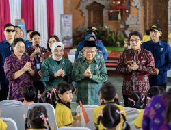 Bupati Giri Prasta Dampingi Wapres Monitoring Stunting di Mumbul