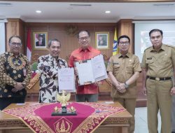 Wabup Suiasa Tandatangani PKS Pembangunan Antara Badung Dengan Madiun
