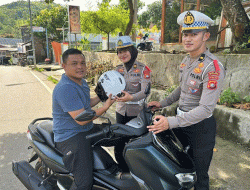 Jaga Kamseltibcarlantas Selama Nataru, Ditlantas Sulbar Berikan Imbauan Tertib Berkendara