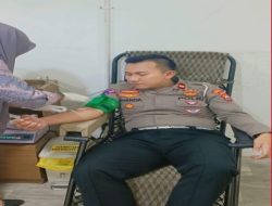 Isi Akhir Tahun dengan Hal Positif, Iptu Riyanda Putra Berdonor Darah