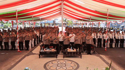 Kapolda NTB Silaturahmi dengan Forkopimda dan Beri Arahan ke Anggota di Polres Loteng