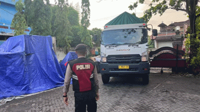 Kedatangan Logistik Pemilu 2024, Satgas Preventif Operasi Mantap Brata 2023 Lakukan Pengamanan