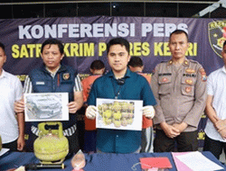 Komplotan Pencuri Tabung Gas LPG Dibekuk Polres Kediri, Dua Pelaku dari Kota Surabaya