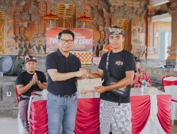 Sekda Adi Arnawa Ajak Jalin Silaturahmi pada Pemmuka Turnamen Ceki ST Bhakti Karya