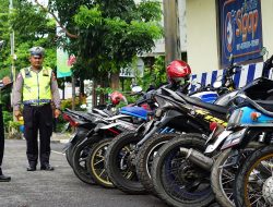 Razia Knalpot Brong, Satlantas Brebes Tindak 35 Pelanggar