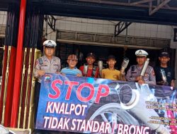 Cegah Penggunaan Knalpot Brong, Satlantas Brebes Sosialisasi ke Bengkel Motor