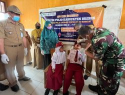 Babinsa Jajaran Kodim 0713 Brebes Serentak Monitoring Kegiatan PIN Polio