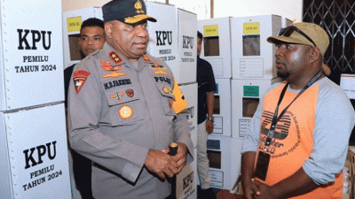 Jelang Pencoblosan, Kapolda Papua Pastikan Keamanan dan Kelancaran Distribusi Logistik Pemilu