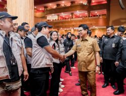 Pelantikan 1485 PTPS Badung, Ujung Tombak Keberhasilan Pemilu di Tingkat Lokal