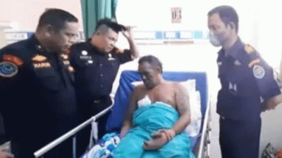 Tubuh Seorang Nelayan Luka Parah Akibat Ledakan Bom Ikan di Mamuju