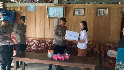 Bentuk Kepedulian Polres Madiun Besuk Anggota KPPS yang Mengalami Sakit di Pemilu 2024
