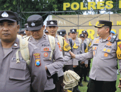 Polres Madiun Gelar Apel Pengecekan Anggota Pam TPS, Pastikan Kesiapan Operasional Pemilu 2024