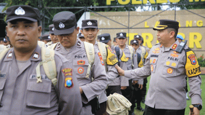 Polres Madiun Gelar Apel Pengecekan Anggota Pam TPS, Pastikan Kesiapan Operasional Pemilu 2024