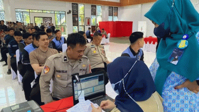 Polda Sulbar Pastikan Kondisi Kesehatan Personel dalam Pelaksanaan PAM TPS