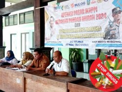 Satresnarkoba Polres Mojokerto Gelar Sosialisasi P4GN dan Operasi Pasar Murah Bersama IKAPPI dan Pemdes Wringinrejo