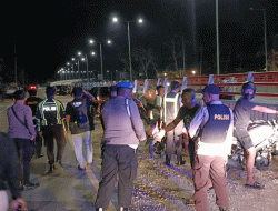 Menekan Angka Kriminalitas, UKL Regu II Polresta Jayapura Kota Patroli Malam