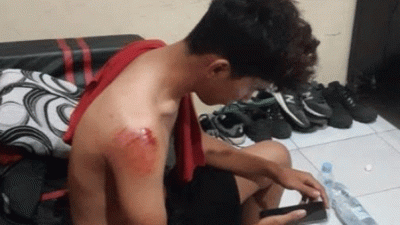 Polisi Terseret Sepeda Motor Saat Meringkus Terduga Pelaku Penyalahgunaan Narkoba