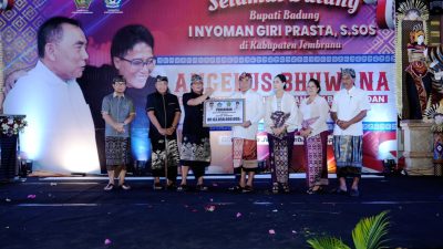 “Badung Angelus Buana” Bupati Giri Prasta Sambangi Kabupaten Jembrana  Gelontorkan Hibah dan BKK Rp100 M