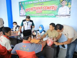 Persiapan Mudik Lebaran, Polres Madiun dan Dinas Kesehatan Lakukan Pemeriksaan Kesehatan di Terminal Caruban