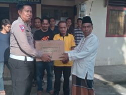 Unit Reg Ident Satlantas Polres Selayar Bagikan 200 Paket Lebaran pada Wartawan dan Dhuafa