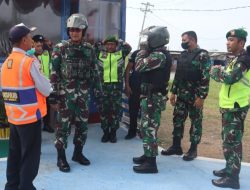 Dandim Brebes Patroli Keliling Pos Pengamanan Arus Mudik Lebaran 2024