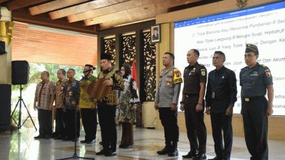 Deklarasi Komitmen Antikorupsi, Plt Bupati Sidoarjo Bersama Seluruh Kepala OPD