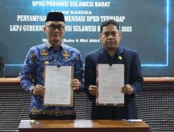 DPRD Sulbar Gelar Rapat Paripurna Penyampaian LKPJ Gubenur Tahun 2023