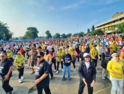 Gubernur Arinal Djunaidi Senam Lampung Berjaya Bersama Masyarakat Lampung utara